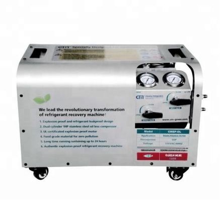 1HP Refrigerant Gas Recovery Recharge Machine R32 R290 Explosion Proof Recovery Unit ATEX Recovery Pump