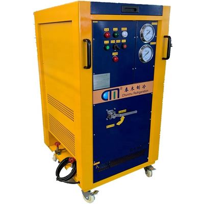 Eco Friendly Refrigerant Recovery Machine With 4HP Oil Free Compressor