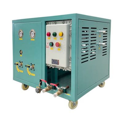 R123 R245fa Oil Less 2HP Refrigerant Recovery Charging Machine Low Pressure Refrigerant Chiller Recovery Machine