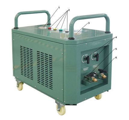 Air Conditioner Refrigerant Gas Recovery Ac Recharge Machine R134a Charging Machine 2HP Oil Less Recovery Station