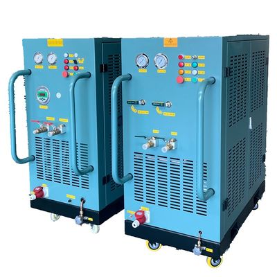 7HP oil less CFC HCFC HFC refrigerant recovery machine R134a freon ISO tank recovery charging machine gas recovery pump