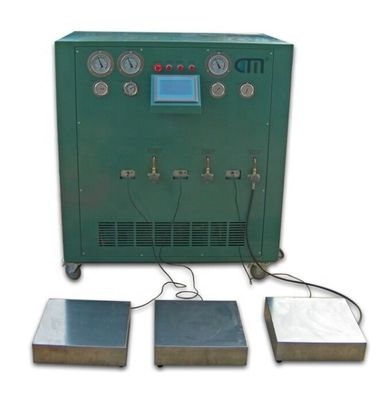 multiple stations refrigerant split charging machine refrigerant 3-stage filling machine cylinder refilling equipment