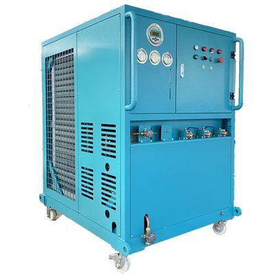 R410a 10HP refrigerant recovery pump a/c gas recovery recharge machine 10HP ISO tank recovery unit R134a R22