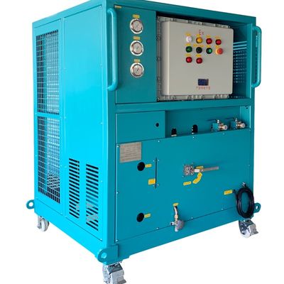 R32 R600a flammable refrigerant recovery unit charging recharging machine 10HP oil less recovery machine