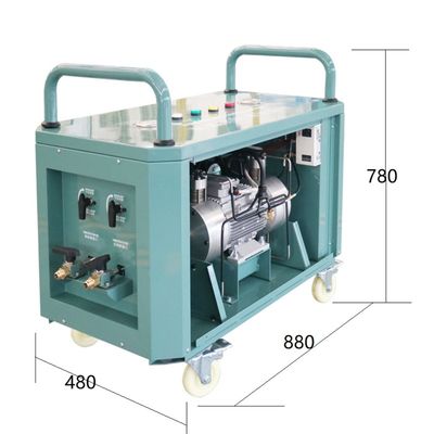 2HP Refrigerant Recovery Unit  R134a R410a Ac Gas Recharge Machine Central Air Conditioning Recovery Charging Machine