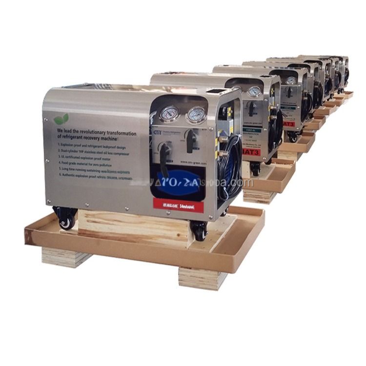 R600a Refrigerant Recovery Machine Explosion Proof 1HP Full Oil Less R32 R290 Recovery Unit