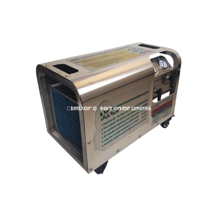 1HP Refrigerant Gas Recovery Recharge Machine R32 R290 Explosion Proof Recovery Unit ATEX Recovery Pump
