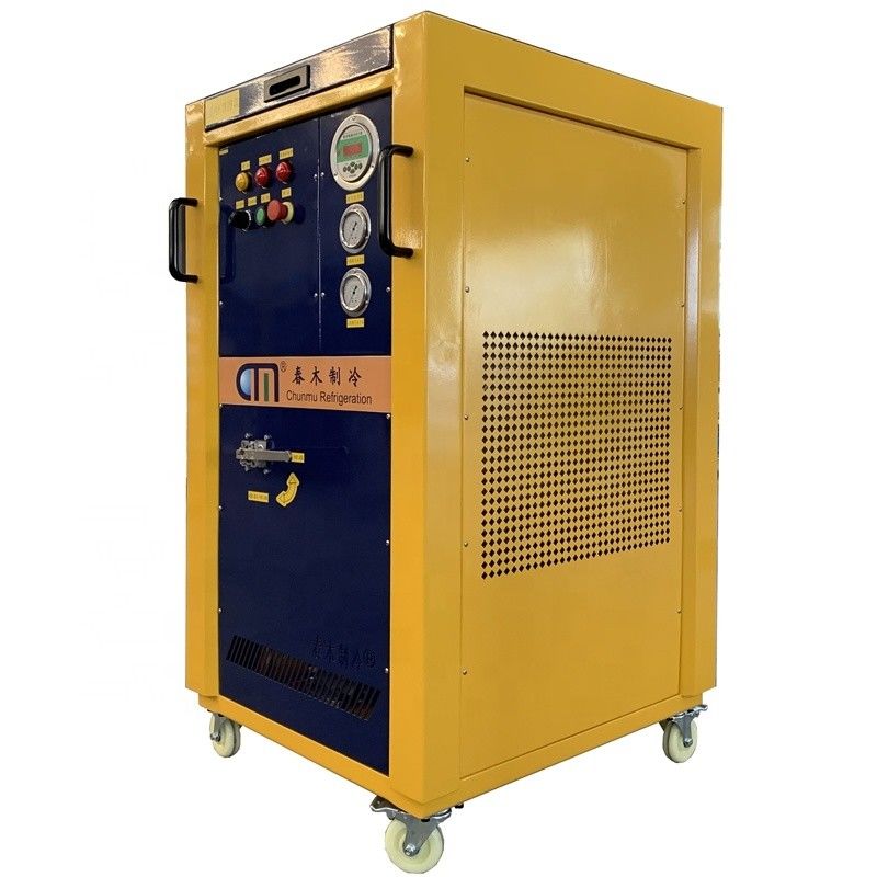 Eco Friendly Refrigerant Recovery Machine With 4HP Oil Free Compressor