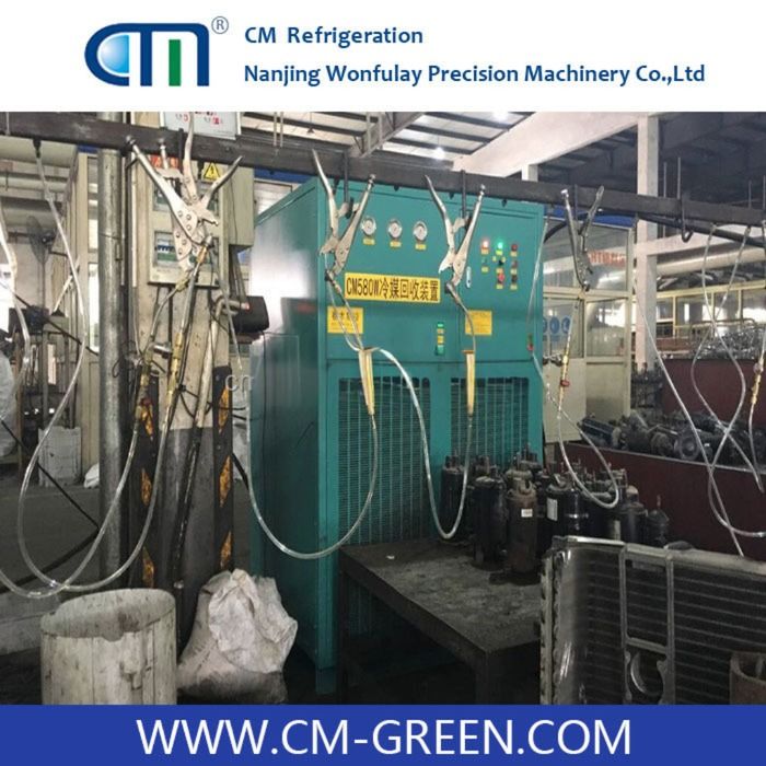 25HP refrigerant recovery machine CM580 Series for recycling waste gas disassembly line freon recovery machine