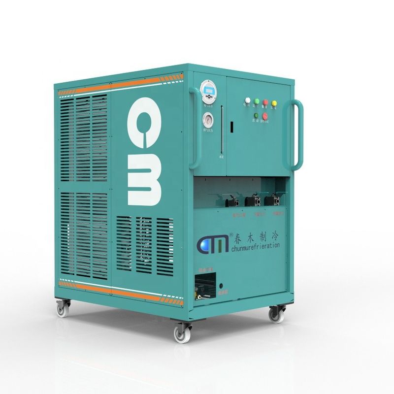 R134a R32 Refrigerant Gas Recovery Unit Ac Recharge Machine ISO Tank Vapor 10HP Recovery Charging Machine