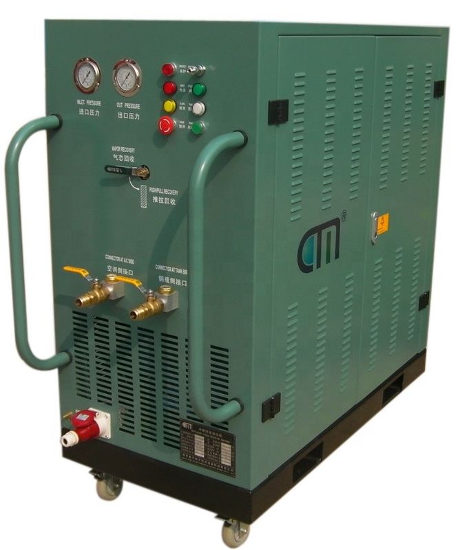CFC HFC Collector Freon A/C Air Condition Refrigerant Recovery Recharge Machine R22 R134a Refrigerant Recovery Unit 5HP Recovery Pump