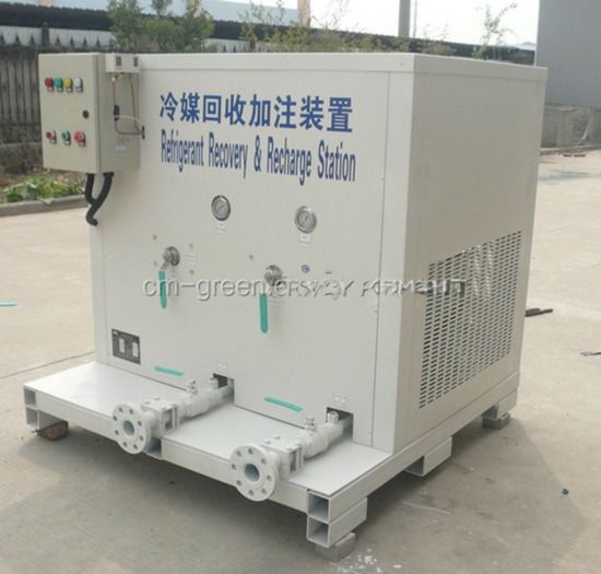 CFC HFC Collector Freon A/C Air Condition Refrigerant Recovery Recharge Machine R22 R134a Refrigerant Recovery Unit 5HP Recovery Pump