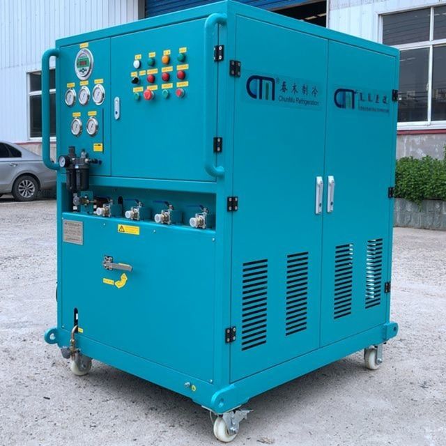 Freon Oil-Less Plant R410a R22  Recovery Unit Refrigerant Charging Machine
