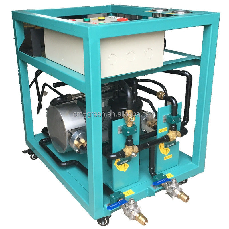 CE Certificate 2HP Refrigerant Recovery Unit Ac Recovery Charging Machine R123 Chiller Recovery Recharge Machine