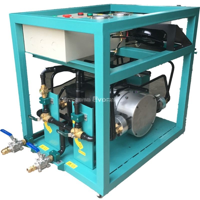 CE Certificate 2HP Refrigerant Recovery Unit Ac Recovery Charging Machine R123 Chiller Recovery Recharge Machine
