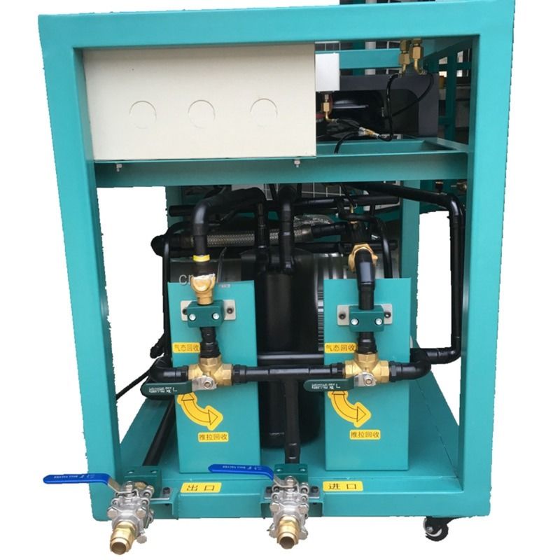 Low Pressure Refrigerant Recovery Pump Oil Less Charging Equipment 2HP R1213 R245fa Recovery Charging Machine