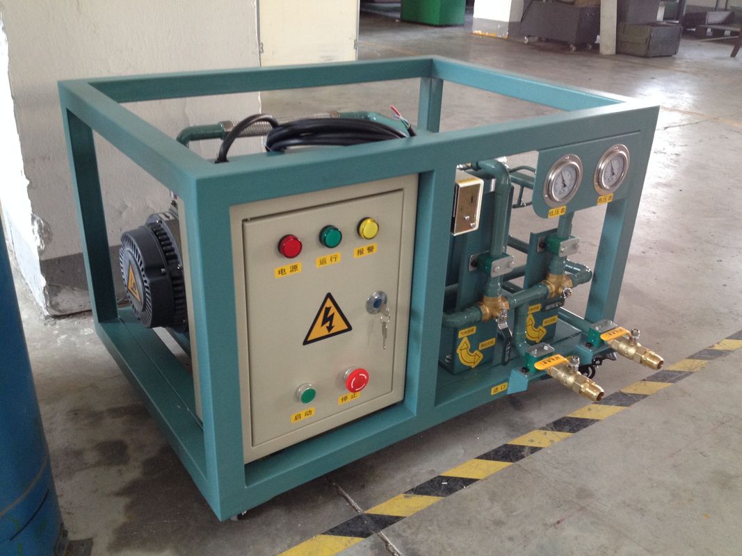 4HP Oil Less Large Gas Displacement R514A HFO Refrigerant Recovery Machine Low Pressure Recovery Charging Equipment