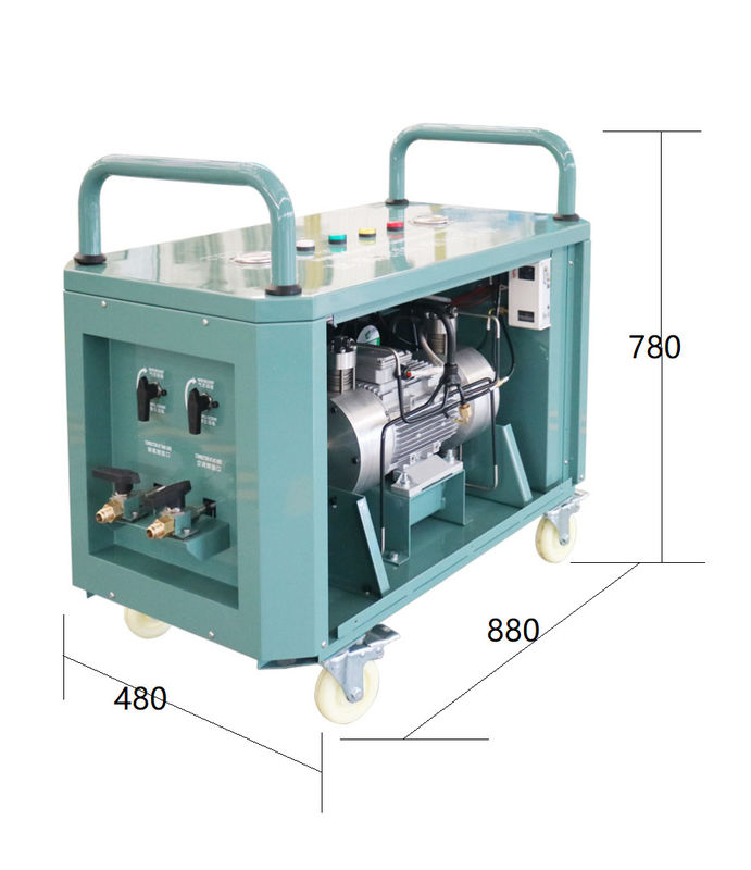 CM5000 2HP Oil Less Ac Recovery Recharge Machine Refrigerant Recovery System