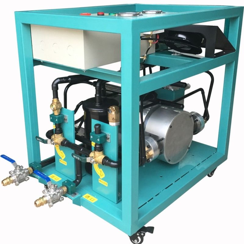 Vacuum Pump Chiller Refrigerant Filling Machine For Manufacturing Plant