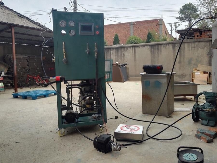R134a Refrigerant Filling System Air Conditioning Freon Recovery Charging Machine Split Charging Equipment