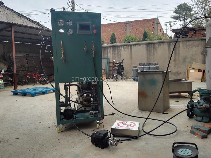 R404a Refrigerant Filling System Oil Less Ac Gas Recovery Recycling Split Charging Machine