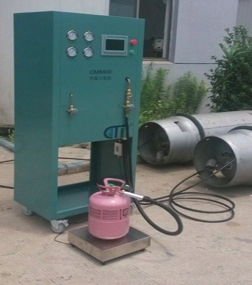 R404a Refrigerant Filling System Oil Less Ac Gas Recovery Recycling Split Charging Machine