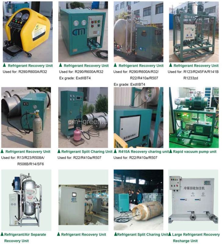 Repair Line Refrigerant Reclaim System R134a R410a Refrigerant Recovery Charging Machine