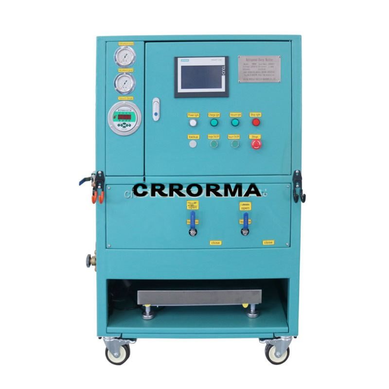 A/C Freon Refrigerant Split Charging Filling Machine R134a R404a Gas Recovery Recharge Machine