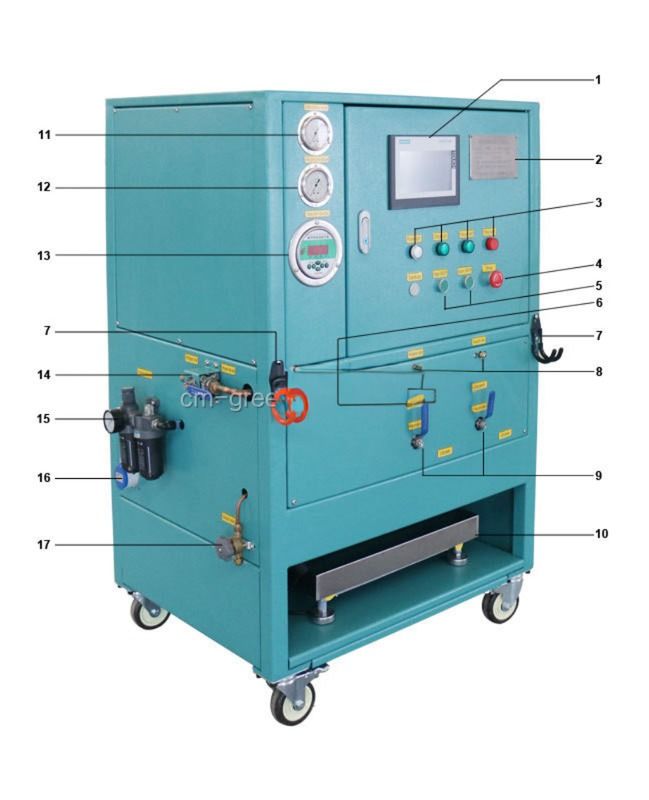 A/C Freon Refrigerant Split Charging Filling Machine R134a R404a Gas Recovery Recharge Machine