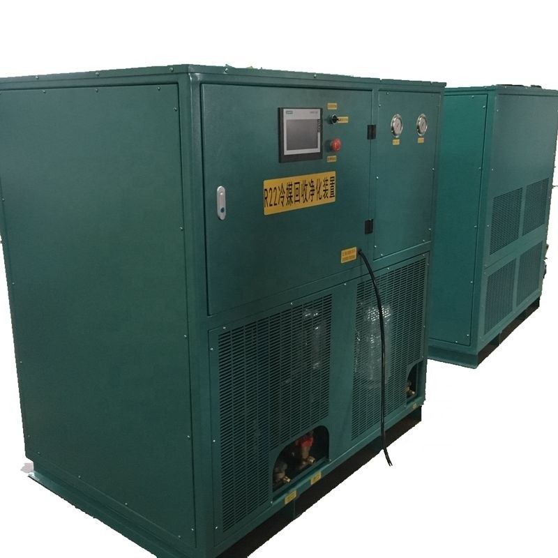 R407C 0.0025% Moisture Refrigerant Reclaim Machine With Twin Cylinder Reciprocating