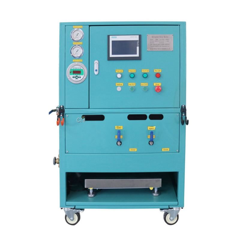 Refrigerant Freon Recovery Machine R134a Filling Oil Less Single-Stage Refrigerant Split Charging Recharge Machine