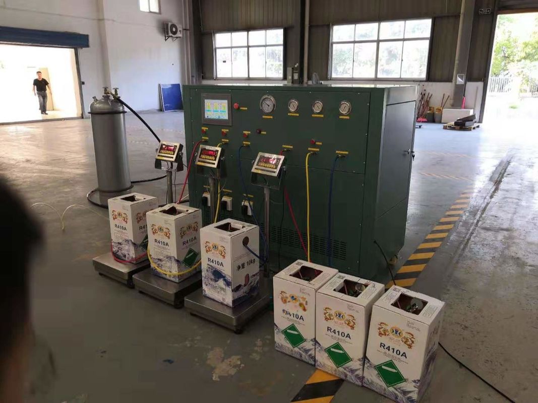 R22 / R134A / R410A and other refrigerant filling machines CM20A three-station refrigeration packaging equipment