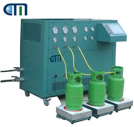 Three Stations R22 / R134a Refrigerant Charging Filling Machine For ISO Tank