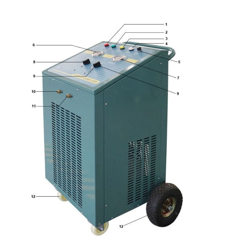 CM7000 HVAC Refrigerant Charing Recovery Station Freon Gas Refrigerant Recovery Pump