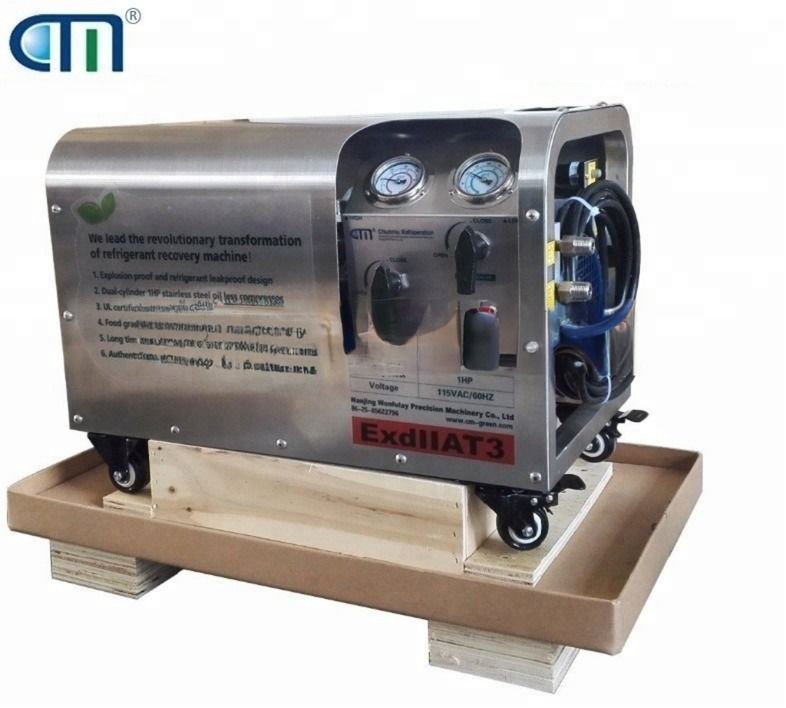 CMEP-OL 1HP Oil Free Explosion Proof Hydrocarbon Recovery Pump R600 R600a Refrigerant Recovery Machine