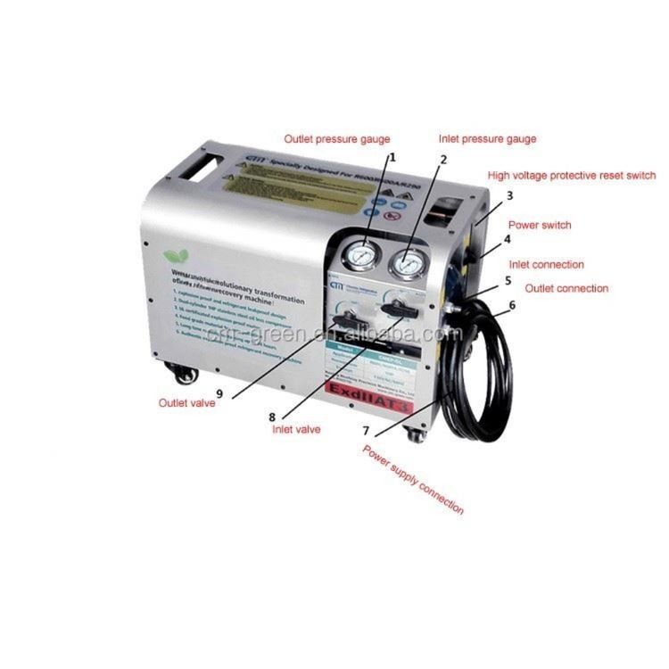 Air Conditioner Recovery Recharge Vacuum Machine Explosion Proof  Butane Recovery Pump