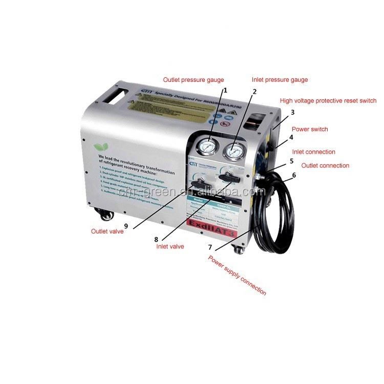 Gas Recovery Machine. Refrigerant Gas Recovery Machine Explosion Proof  Butane Recovery Pump