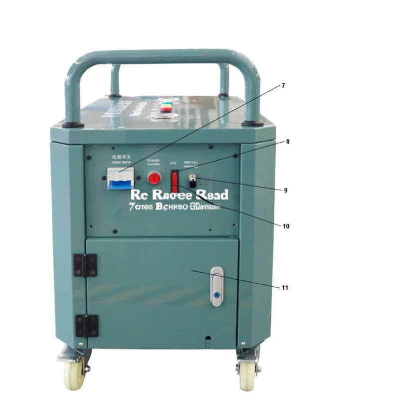 R410a R22 Refrigerant Vapor Recycling Machine Air Conditioner Ac Recovery Gas Charging Machine 2HP Recovery Pump