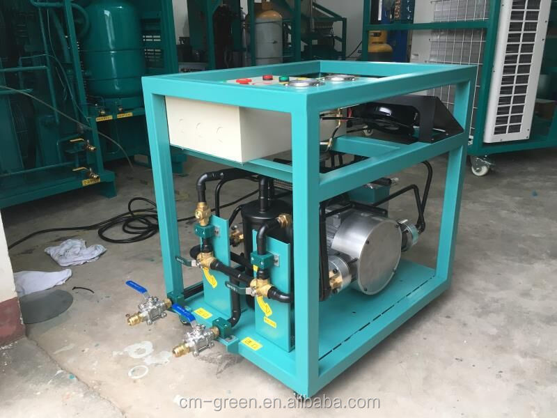 Low Pressure R245FA R1233ZD Recharge Recovery Machine Refrigerant Reclaim System