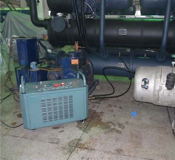 High Efficiency Freon Gas Recovery Machine 2HP Refrigerant Recycling Pump Reclaim Unit For Chillers