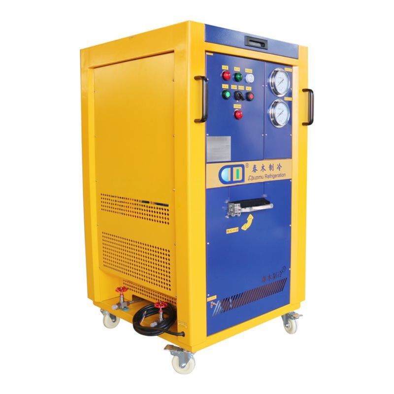 Explosion Proof R290 Refrigerant Recovery Unit Air Conditioning Recharge Machine 4HP Oil Less Recovery Charging Machine