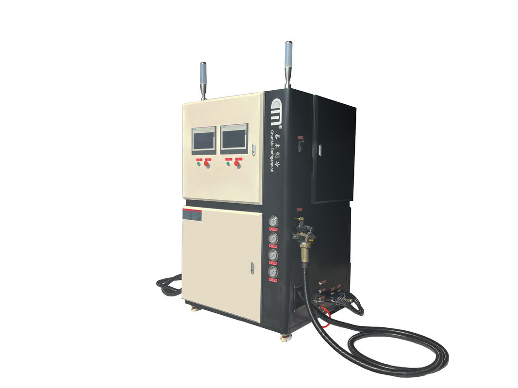 Dual System Refrigerant Filling Recovery Machine Fully Automatic Ac Gas Recycling Charging Machine Ac Charging Station