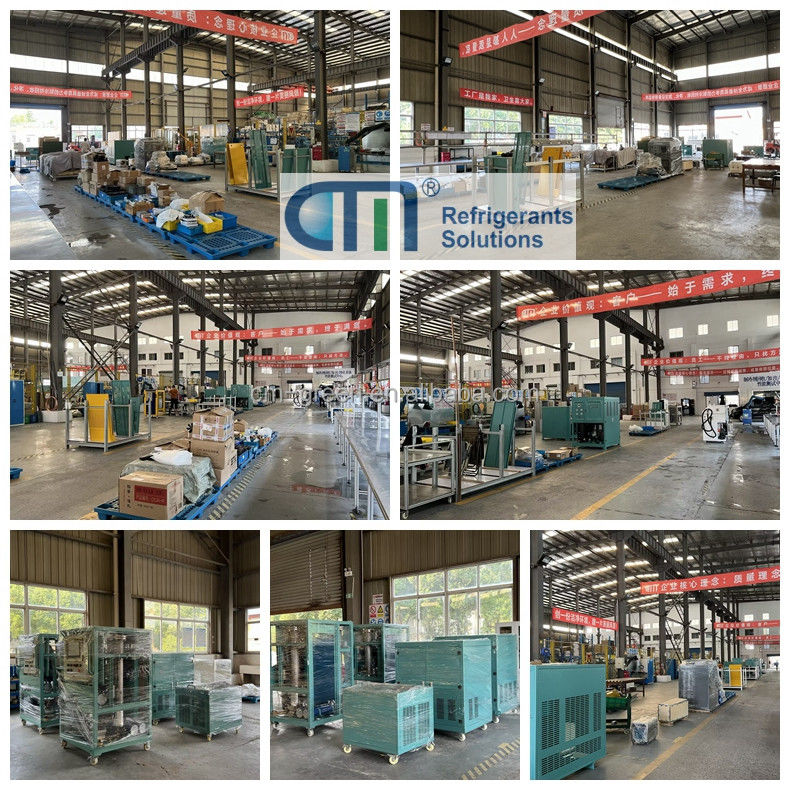 CM8600 Refrigerant Gas Filling Charging Machine Station Refrigerant Recharge Reclaim System