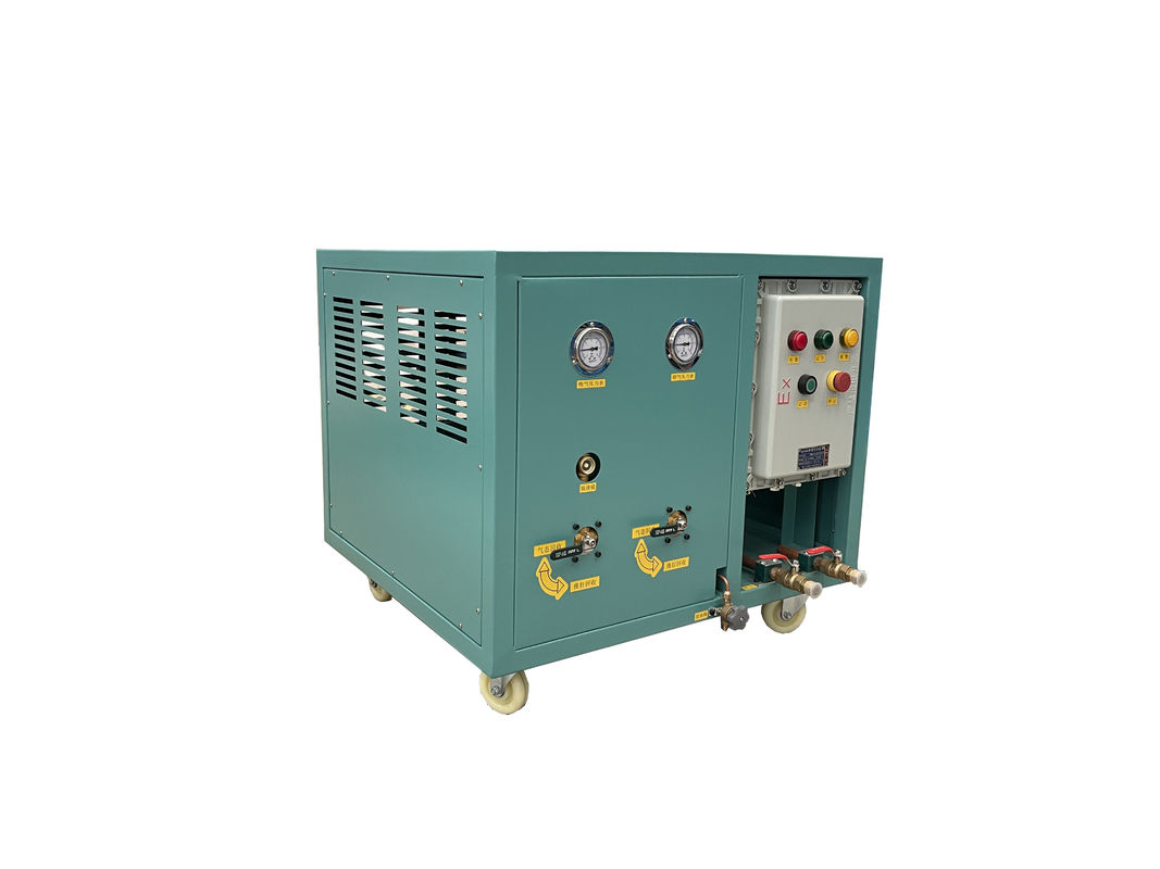 High Speed Low Pressure Recovery Freon Charging Refrigerant Recharge Machine R123 R1233zd 4HP Recovery Unit