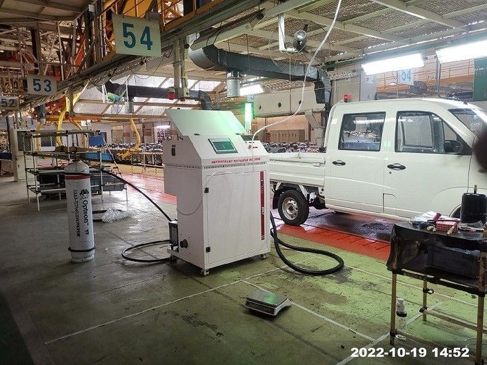 Single Filling System Refrigerant Charging Machine Fully Automatic Ac Recharge Recovery Machine Gas Recovery System