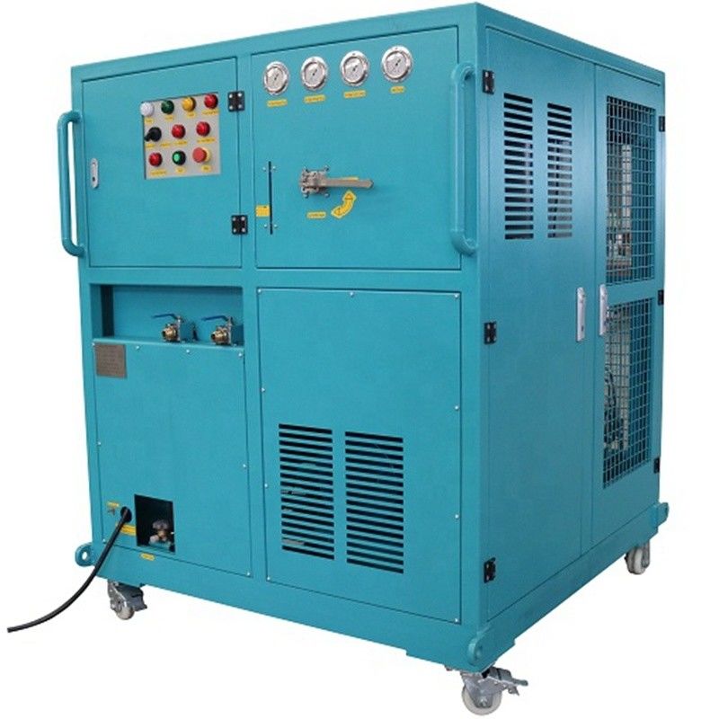 Fast Speed Explosion Proof 3 Stages Oil Less Compressor Refrigerant Residual Gas Vapor Recovery Machine R290 R600