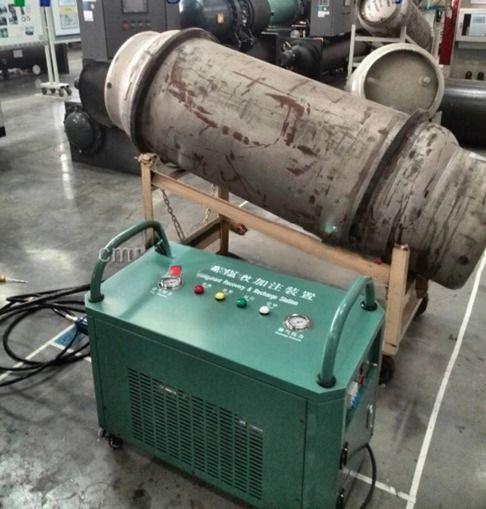 2HP Central Air Conditioning Refrigerant Recovery Recycling Machine R134a R22 AC Gas Charging Machine