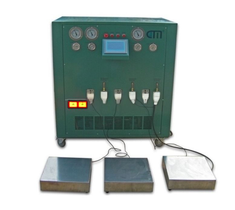 R134a R404a Refrigerant Filling Recovery System Air Conditioning Ac Recovery Gas Charging Machine