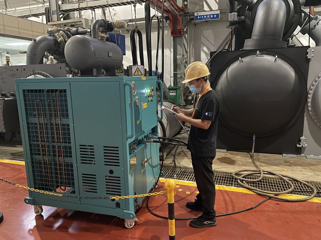 Explosion Proof Air Conditioning Freon Recovery Machine R134a Ac Charging Equipment 10HP Recovery Charging Machine