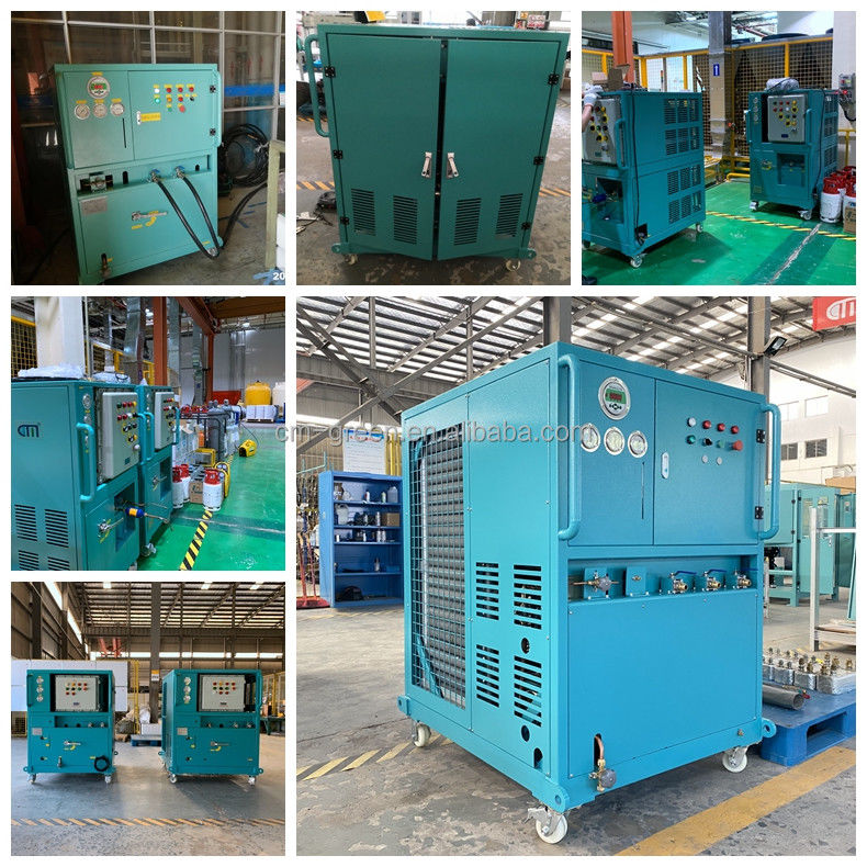 Factory Price Of  Refrigerant Recovery Charging Machine R134a R410a Freon Recovery Machine Ac Charging Equipment